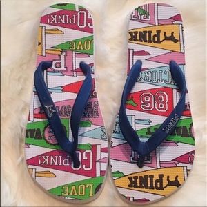 Victoria Secret Pink flip flops size 5/6 women’s